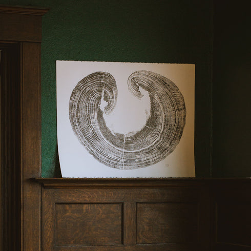 "Poplar" Tree Print - White Paper