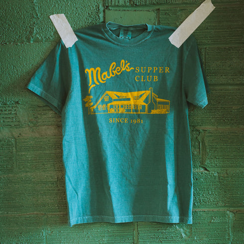 "Mabel's Supper Club" Tee - Heavyweight T-Shirt (Spruce Green)