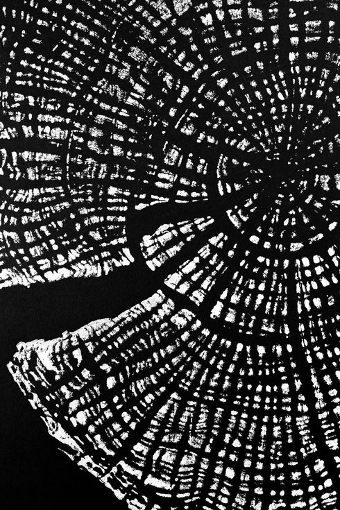 "Apple 44" Tree Print - Black Paper