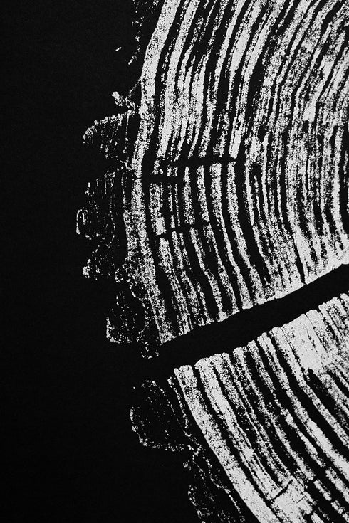 "Black Walnut 34" Tree Print - Black Paper Edition