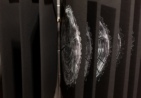 "Black Walnut 34" Tree Print - Black Paper Edition