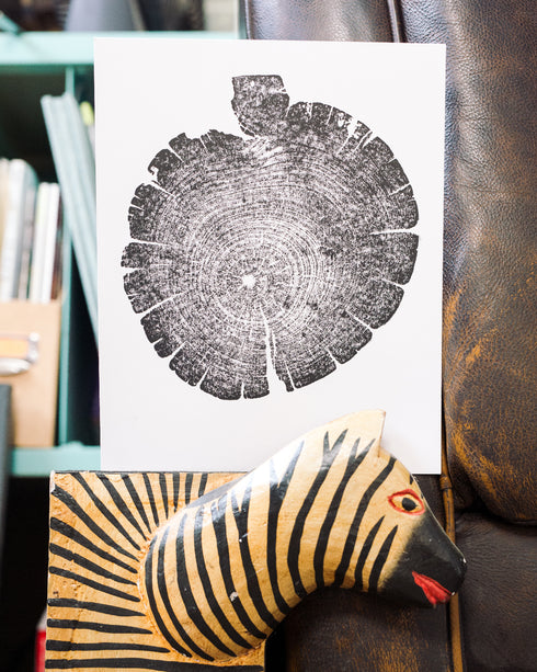 "Bristlecone Pine" Tree Print - White Paper