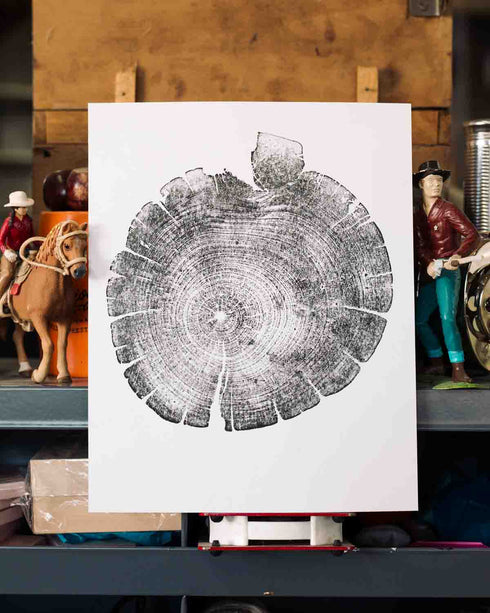 "Bristlecone Pine" Tree Print - White Paper