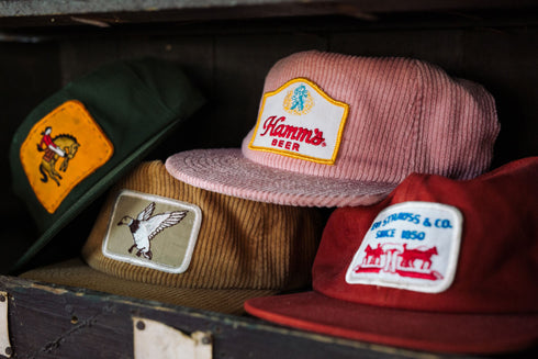 1/1 "Horse & Cowboy" Vintage Patch - Green Canvas Hat
