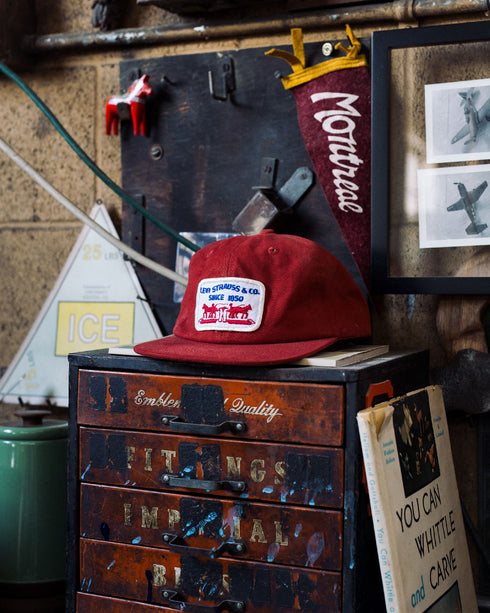 1/1 "Levi Strauss" Vintage Patch - Burgundy Canvas Hat
