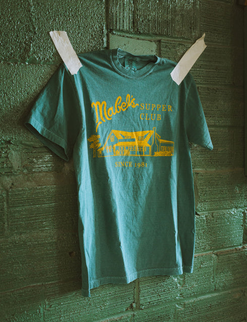 "Mabel's Supper Club" Tee - Heavyweight T-Shirt (Spruce Green)