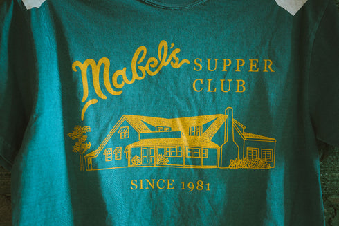 "Mabel's Supper Club" Tee - Heavyweight T-Shirt (Spruce Green)