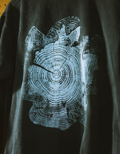 "Pine Tree" Sweatshirt - Heavyweight (Pepper Gray)
