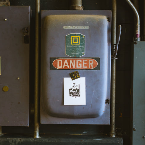 "Quick but Safe" - Vintage Letterpress Plate