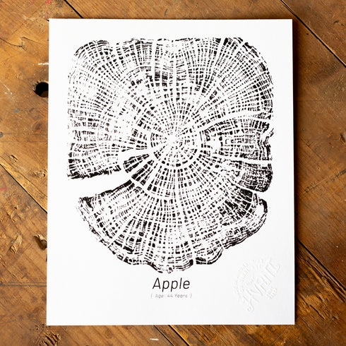"Apple 44" - Small 8" x 10" - Screen Print
