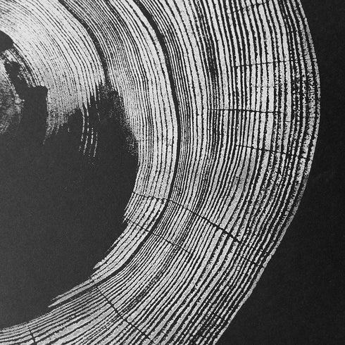 "Heart Rot Elm" Tree Print - Black Paper